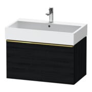 Duravit Waschtischunterschrank D-Neo 78,4x44,2cm, g pol/Ei sw, 1 Ausz., wandhängend