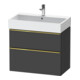Duravit Waschtischunterschrank D-Neo 78,4x44,2cm, g pol/gra m, 1 Kast, 1 A-1