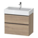 Duravit Waschtischunterschrank D-Neo 78,4x44,2cm, sw/Ei ma, 1 Kast, 1 Ausz.