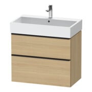 Duravit Waschtischunterschrank D-Neo 78,4x44,2cm, sw/Ei N, 1 Schubk., 1 Ausz.-1