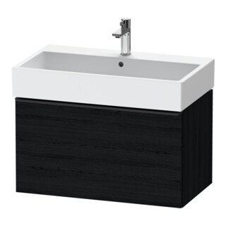 Duravit Waschtischunterschrank D-Neo 78,4x44,2cm, sw/Ei sw, 1 Ausz., wandhängend