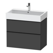 Duravit Waschtischunterschrank D-Neo 78,4x44,2cm, sw/Grap m, 1 Kast, 1 Ausz.