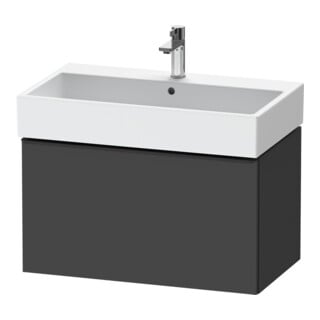 Duravit Waschtischunterschrank D-Neo 78,4x44,2cm, sw/Grap ma, 1 Ausz., wandhängend