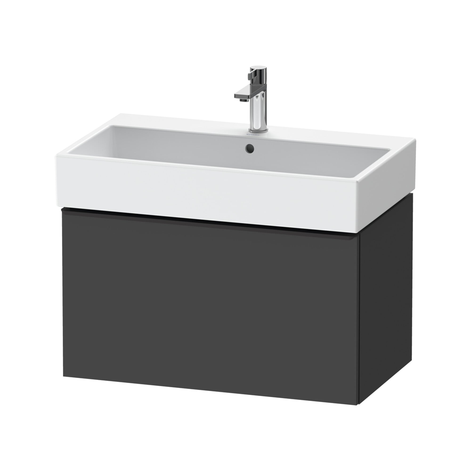Duravit Waschtischunterschrank D-Neo 78,4x44,2cm, sw/Grap ma, 1 Ausz., wandhängend