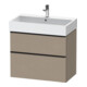 Duravit Waschtischunterschrank D-Neo 78,4x44,2cm, sw/Leinen, 1 Kast, 1 Ausz.-1