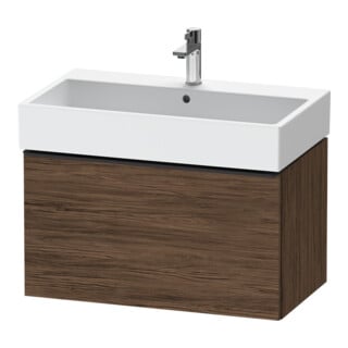 Duravit Waschtischunterschrank D-Neo 78,4x44,2cm, sw/Nuss d, 1 Ausz., wandhängend