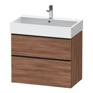 Duravit Waschtischunterschrank D-Neo 78,4x44,2cm, sw/Nuss N, 1 Kast, 1 Ausz.
