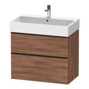 Duravit Waschtischunterschrank D-Neo 78,4x44,2cm, sw/Nuss N, 1 Kast, 1 Ausz.