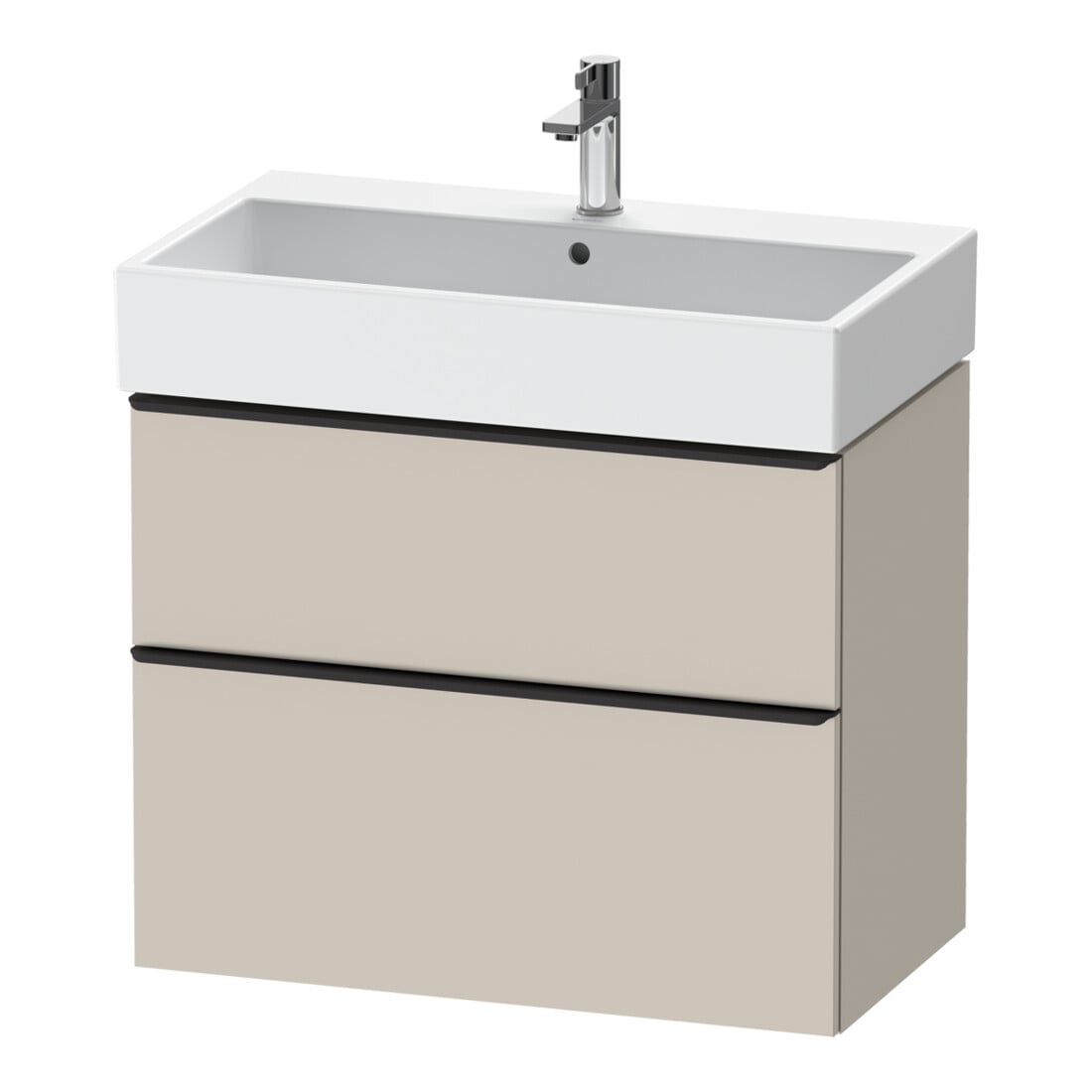 Duravit Waschtischunterschrank D-Neo 78,4x44,2cm, sw/Taup m, 1 Kast, 1 Ausz.