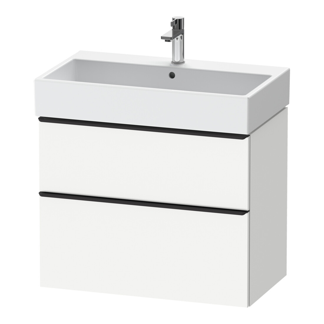 Duravit Waschtischunterschrank D-Neo 78,4x44,2cm, sw/w ma, 1 Schubk., 1 Ausz.