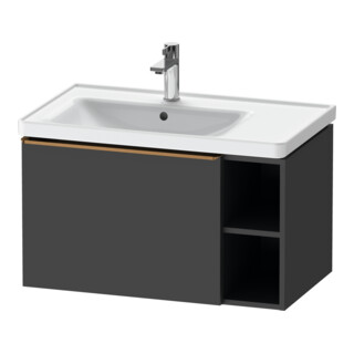 Duravit Waschtischunterschrank D-Neo 78,4x45,2cm, 1 A, B L, b geb/Graphit ma