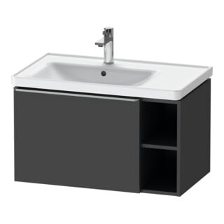 Duravit Waschtischunterschrank D-Neo 78,4x45,2cm, 1 A, B L, ES geb/Graphit ma