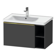Duravit Waschtischunterschrank D-Neo 78,4x45,2cm, 1 A, B L, g pol/Graphit ma