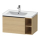 Duravit Waschtischunterschrank D-Neo 78,4x45,2cm, 1 A, B L, schwarz/Eiche Nat-1