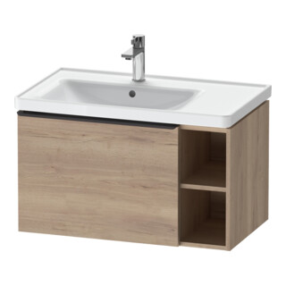 Duravit Waschtischunterschrank D-Neo 78,4x45,2cm, 1 A, B L, sw/Ei marm.