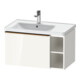 Duravit Waschtischunterschrank D-Neo 78,4x45,2cm, 1 A, B li, bron geb/we hgl-1
