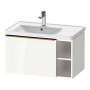 Duravit Waschtischunterschrank D-Neo 78,4x45,2cm, 1 A, B li, bron geb/we hgl
