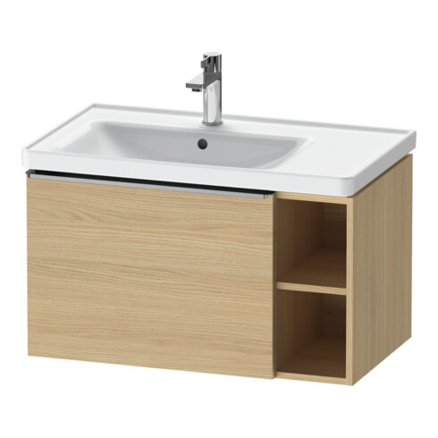 Duravit Waschtischunterschrank D-Neo 78,4x45,2cm, 1 A, B li, ES geb/Eiche Nat