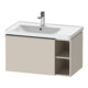 Duravit Waschtischunterschrank D-Neo 78,4x45,2cm, 1 A, B li, ES geb/Taupe ma-1