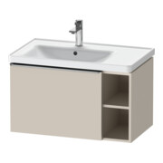 Duravit Waschtischunterschrank D-Neo 78,4x45,2cm, 1 A, B li, ES geb/Taupe ma
