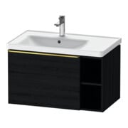 Duravit Waschtischunterschrank D-Neo 78,4x45,2cm, 1 A, B li, gol pol/Eiche sw