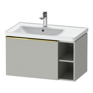 Duravit Waschtischunterschrank D-Neo 78,4x45,2cm, 1 A, B li, gol pol/grau ma
