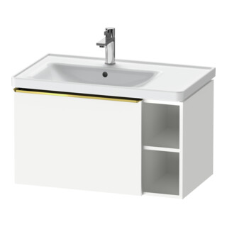 Duravit Waschtischunterschrank D-Neo 78,4x45,2cm, 1 A, B li, gol pol/weiß ma