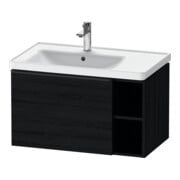 Duravit Waschtischunterschrank D-Neo 78,4x45,2cm, 1 A, B li, schwarz/Eiche sw
