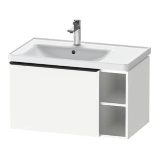 Duravit Waschtischunterschrank D-Neo 78,4x45,2cm, 1 A, B li, schwarz/weiß ma