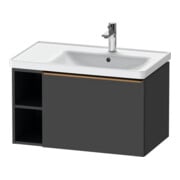 Duravit Waschtischunterschrank D-Neo 78,4x45,2cm, 1 A, B R, b geb/Graphit ma