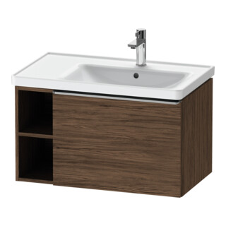 Duravit Waschtischunterschrank D-Neo 78,4x45,2cm, 1 A, B R, ES geb/Nussb dkl.