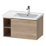 Duravit Waschtischunterschrank D-Neo 78,4x45,2cm, 1 A, B R, g pol/Eiche marm.