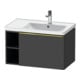 Duravit Waschtischunterschrank D-Neo 78,4x45,2cm, 1 A, B R, g pol/Graphit ma-1