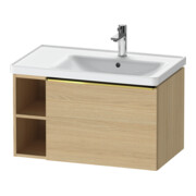 Duravit Waschtischunterschrank D-Neo 78,4x45,2cm, 1 A, B R, gol pol/Eiche Nat
