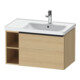 Duravit Waschtischunterschrank D-Neo 78,4x45,2cm, 1 A, B R, schwarz/Eiche Nat-1