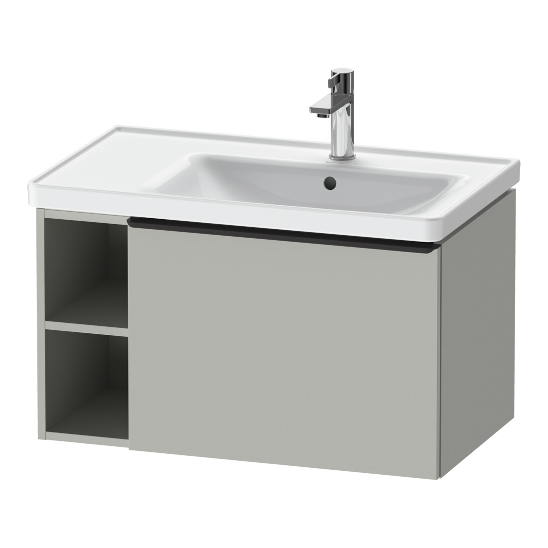 Duravit Waschtischunterschrank D-Neo 78,4x45,2cm, 1 A, B R, sw/gr ma