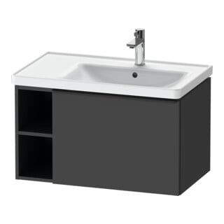 Duravit Waschtischunterschrank D-Neo 78,4x45,2cm, 1 A, B R, sw/Grap ma