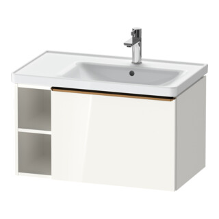 Duravit Waschtischunterschrank D-Neo 78,4x45,2cm, 1 A, B re, bron geb/we hgl