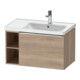 Duravit Waschtischunterschrank D-Neo 78,4x45,2cm, 1 A, B re, chr/Eiche marm.-1