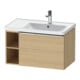 Duravit Waschtischunterschrank D-Neo 78,4x45,2cm, 1 A, B re, chr/Eiche Nat-1