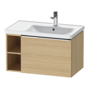 Duravit Waschtischunterschrank D-Neo 78,4x45,2cm, 1 A, B re, chr/Eiche Nat
