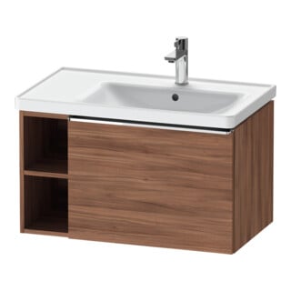 Duravit Waschtischunterschrank D-Neo 78,4x45,2cm, 1 A, B re, chr/Nussb Nat