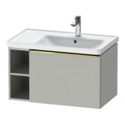 Duravit Waschtischunterschrank D-Neo 78,4x45,2cm, 1 A, B re, gol pol/grau ma