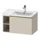 Duravit Waschtischunterschrank D-Neo 78,4x45,2cm, 1 A, B re, gol pol/Taupe ma-1