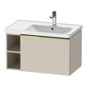 Duravit Waschtischunterschrank D-Neo 78,4x45,2cm, 1 A, B re, gol pol/Taupe ma