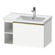 Duravit Waschtischunterschrank D-Neo 78,4x45,2cm, 1 A, B re, gol pol/weiß ma-1