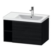 Duravit Waschtischunterschrank D-Neo 78,4x45,2cm, 1 A, B re, schwarz/Eiche sw-1