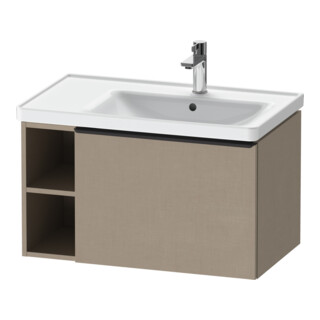 Duravit Waschtischunterschrank D-Neo 78,4x45,2cm, 1 A, B re, schwarz/Leinen