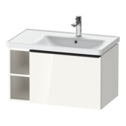 Duravit Waschtischunterschrank D-Neo 78,4x45,2cm, 1 A, B re, schwarz/weiß hgl-1