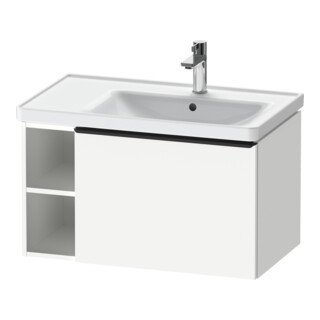 Duravit Waschtischunterschrank D-Neo 78,4x45,2cm, 1 A, B re, schwarz/weiß ma